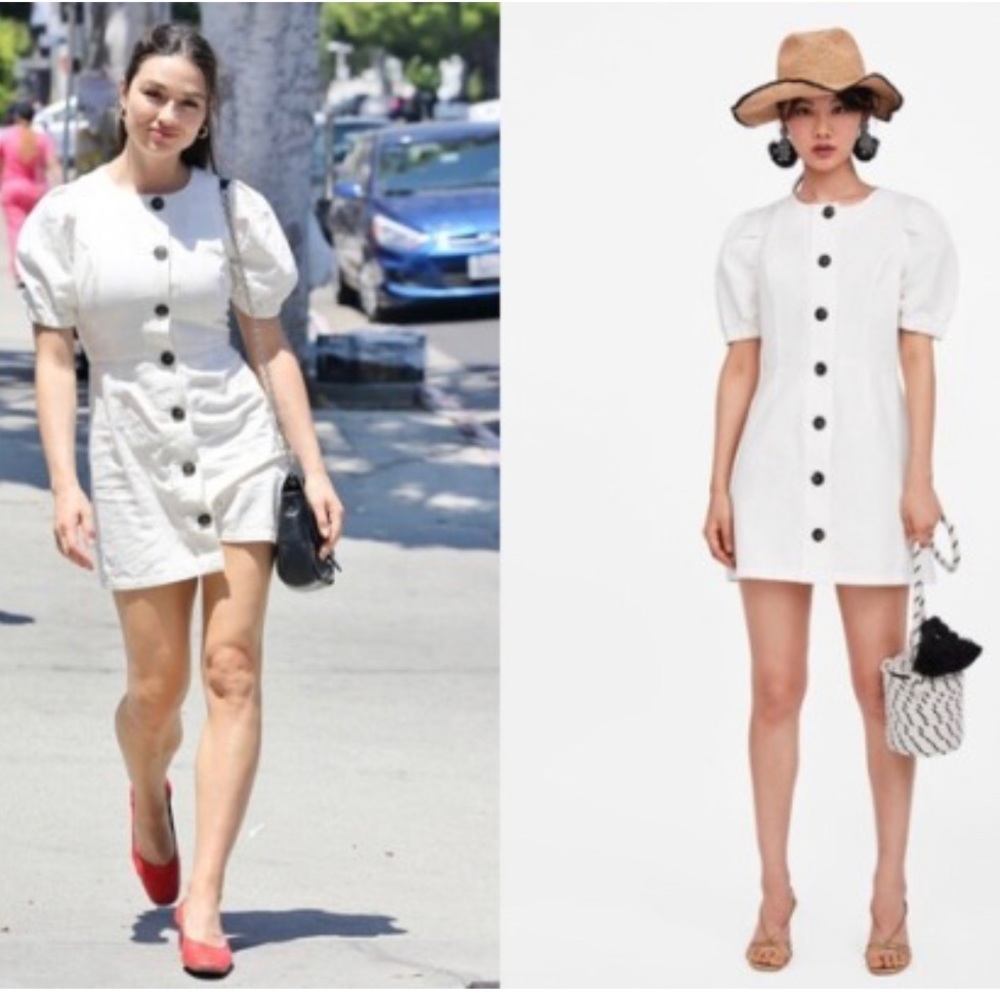 Zara Blogger’s Favorite Linen Button down dress